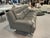 Mid 20th Century Sofia Vergara Modern Gray Leather Sofa 89" For Sale - Image 4 of 5