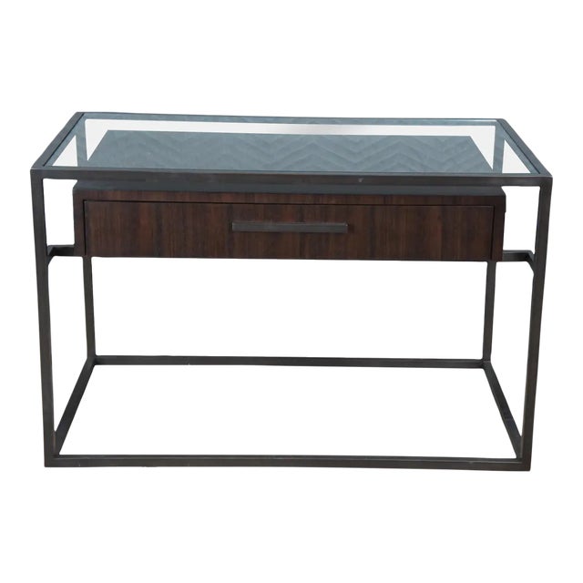 Restoration Hardware Kennan Quartersawn Paldao Side Table For Sale