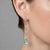 Art Nouveau Topaz Drop Earrings Silver, Gold, A Pair For Sale - Image 4 of 5