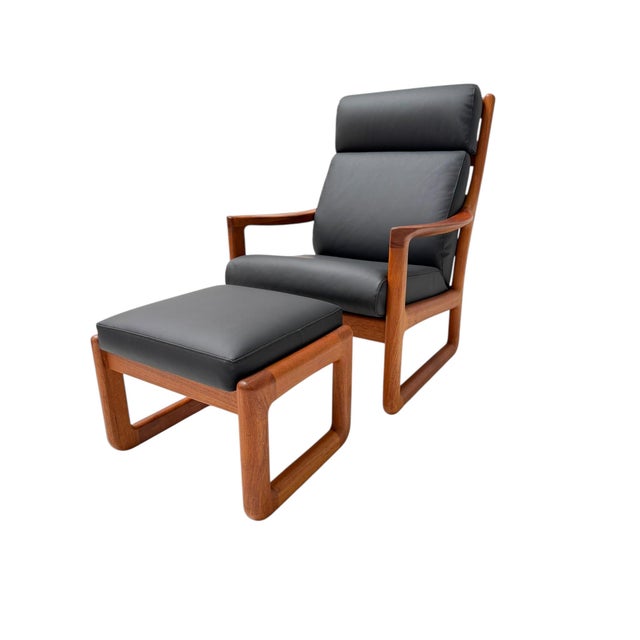 Mid-Century Modern Chairs and Stools by Johannes Andersen for Silkeborg, 1960s, Set of 3 For Sale - Image 12 of 18