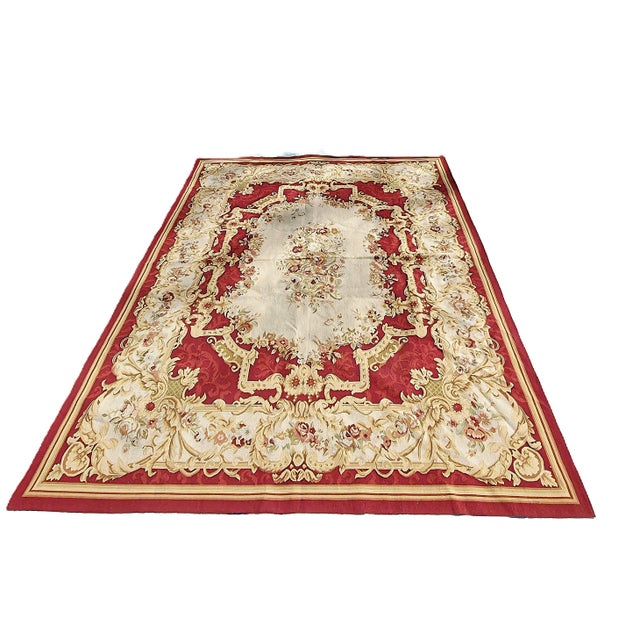 Napoleon III French Aubusson Rug For Sale - Image 11 of 11