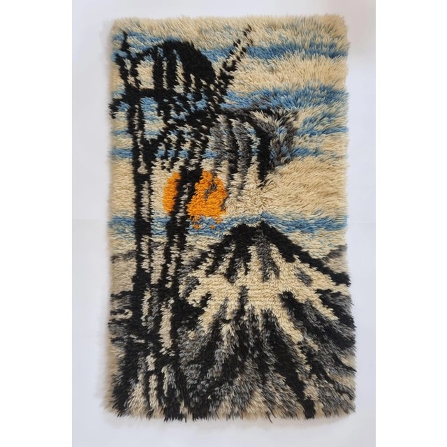 Mid-Century Danish Wool Tapestry, 1960s, in Flawless conditions. Designed 1960 to 1969