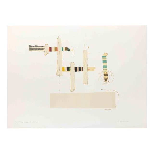 Giulio Marelli, Totem, Lithograph, 1970s For Sale