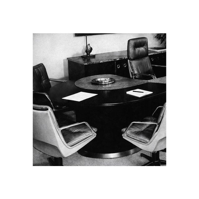 “Low Commander” Swivel Armchair by Jorge Zalszupin, Bronze Chenille and Aluminum, Brazil, 1973 – Lot 805 For Sale - Image 15 of 15
