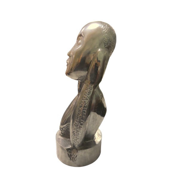 Figurative Mid 20th Century Brancusi Style Freeform Bust For Sale - Image 3 of 6