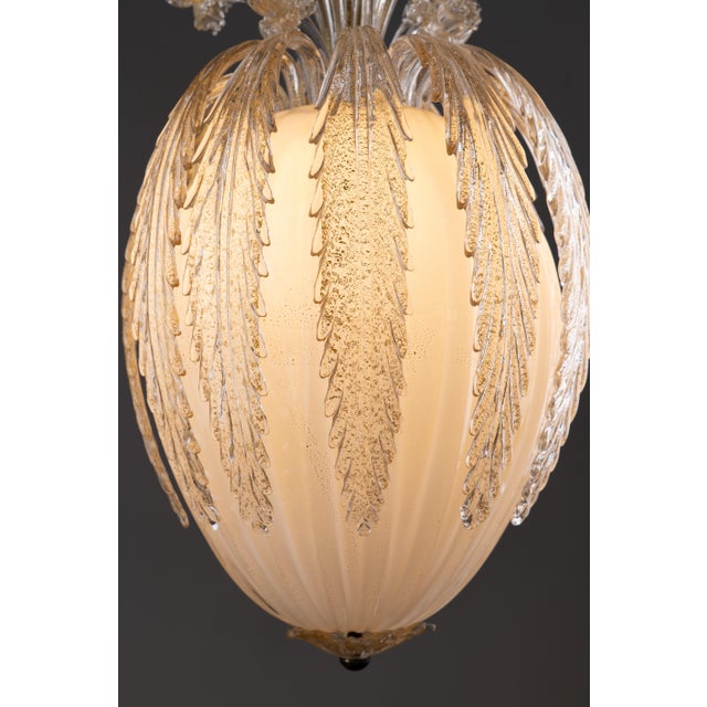 Art Deco Murano Glass Art Stained Lantern by Archimede Seguso for Seguso, 1950s For Sale - Image 12 of 13