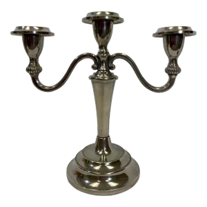 Vintage Silver Plate 3 Arm Candelabra by Ianthe From England - Circa 1950