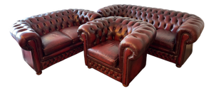 Chesterfield Sofa Group, Set of 3