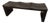 Andrianna Shamaris Triple Burnt Teak Wood Wave Bench For Sale