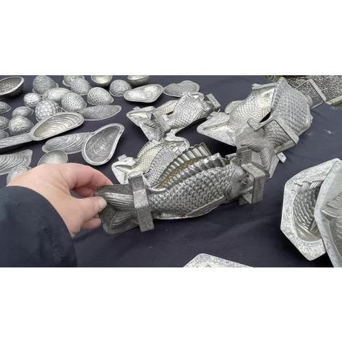 Antique Metal Chocolate Molds, 1900s, Set of 129 For Sale - Image 5 of 18