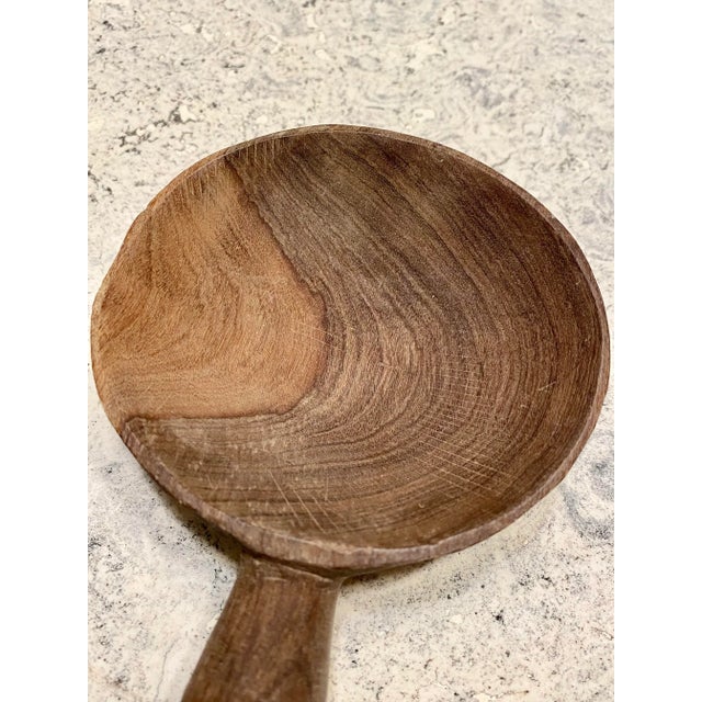 Handcarved Salad Servers, Set of 2 (Kenya) For Sale - Image 4 of 7