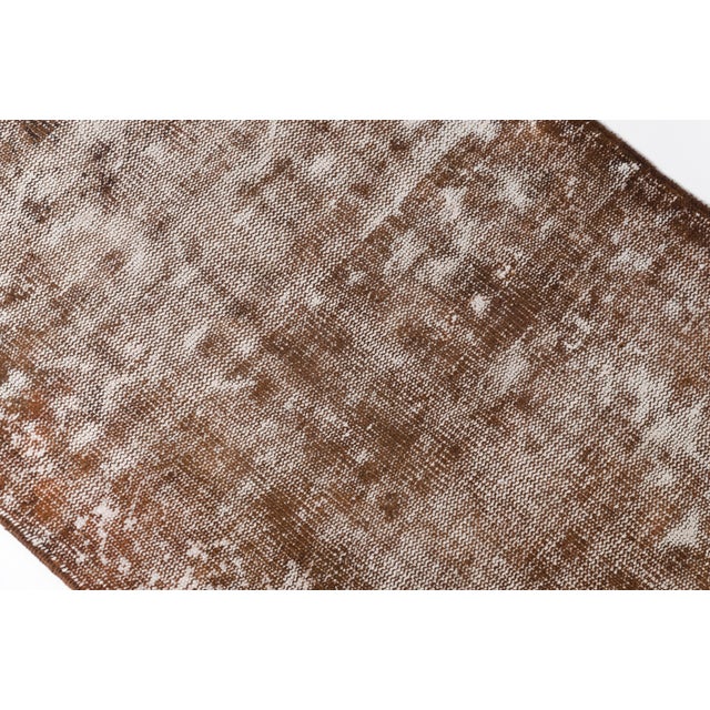 Brown Vintage Hallway Runner For Sale - Image 9 of 10