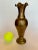 Metal Hollywood Regency Scalloped Edge Solid Brass Vase For Sale - Image 7 of 11