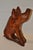 Wood Large Antique Hand Carved Flok Art Wooden Pig Sculpture For Sale - Image 7 of 9