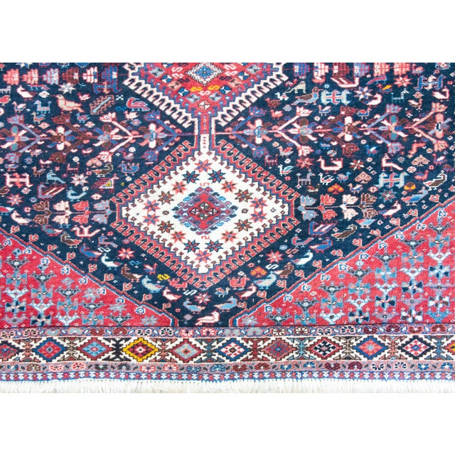 Vintage Persian Shiraz Rug For Sale In Chicago - Image 6 of 16