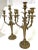 Metal 19Th Century French Dorè Bronze 4-Arm Candelabra- a Pair For Sale - Image 7 of 13