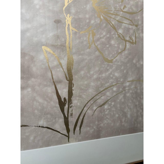 Chelsea House Inc Gold Foil Watercolor Artwork by Chelsea House For Sale - Image 4 of 7