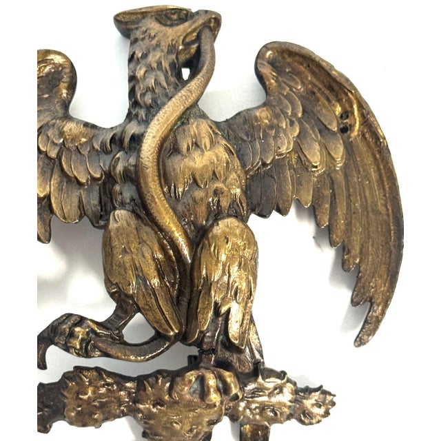 French Empire Bronze Mount of an Eagle Subduing a Serpent, Desmalter / Thomire For Sale - Image 11 of 18