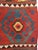 19th Century Caucasian Kazak Kilim, Geometric Pattern, Wool Flatweave, Blue & Green, 7' X 12' For Sale - Image 4 of 18
