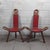 Mid-Century Modern Set of Spanish Brutalist Chair in Wood & Red Leather, 1960s For Sale - Image 3 of 18