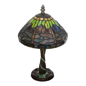 Small Dragonfly Motif Table Lamp in the Style of Lalique