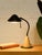 Wood Vintage Postmodern Black & Wood Cone Desk Lamp For Sale - Image 7 of 11