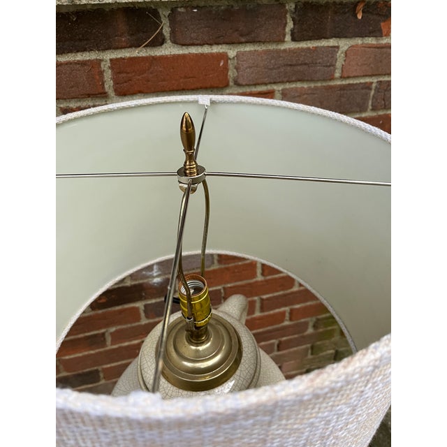 Vintage Water Jug Table Lamp With Drum Shade For Sale - Image 6 of 9