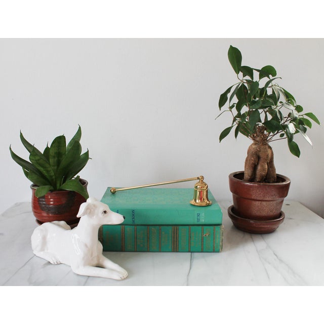 Farmhouse Vintage Brass Candle Snuffer For Sale - Image 3 of 8