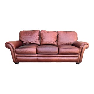 Hancock & Moore Leather Sofa -Early 21st Century For Sale