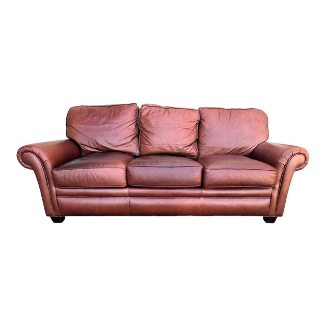 Hancock & Moore Leather Sofa Early 21st Century Chairish