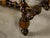 Brown Barley Twist English 19th Oak Stool with Cross Stretcher and Custom Upholstery For Sale - Image 8 of 11