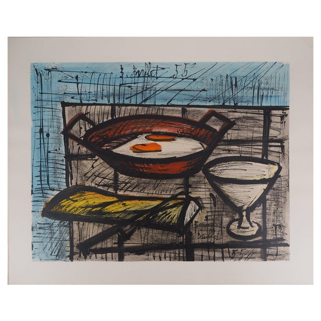 Bernard Buffet, Still Life with Eggs, 1960, Lithograph For Sale