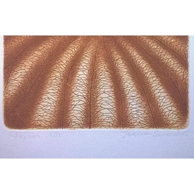 Contemporary Irena Snarska, Landscape, 1985, Etching For Sale - Image 3 of 6