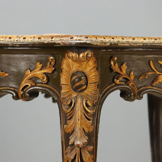 Italian Baroque Carved Wood Table For Sale - Image 6 of 11