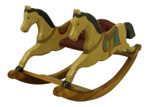 William Dentzel Custom Crafted Kids Rocking Horse