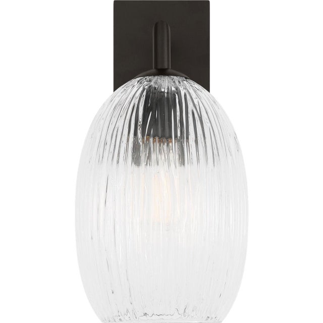 2020s Hable by Visual Comfort Studio Serafina Vanity Sconce in Aged Iron Black Finish For Sale - Image 5 of 6