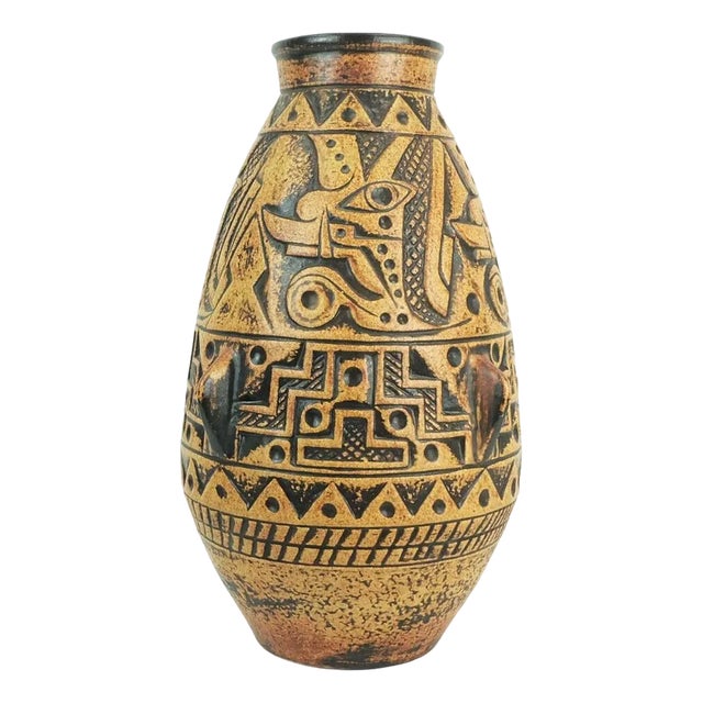 Mid-Century Floor Vase Jasba Anubis Model N 312 11 5 from Jasba, 1960s For Sale