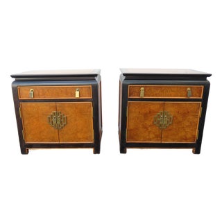 Century Hollywood Regency Chin Hua Nightstands End Bedside Tables a Pair 6618 For Sale