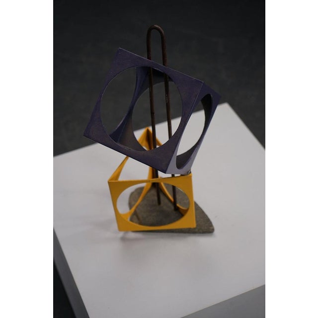 Ma. Looman, Abstract Sculpture, 1960s, Mixed Media For Sale - Image 4 of 15