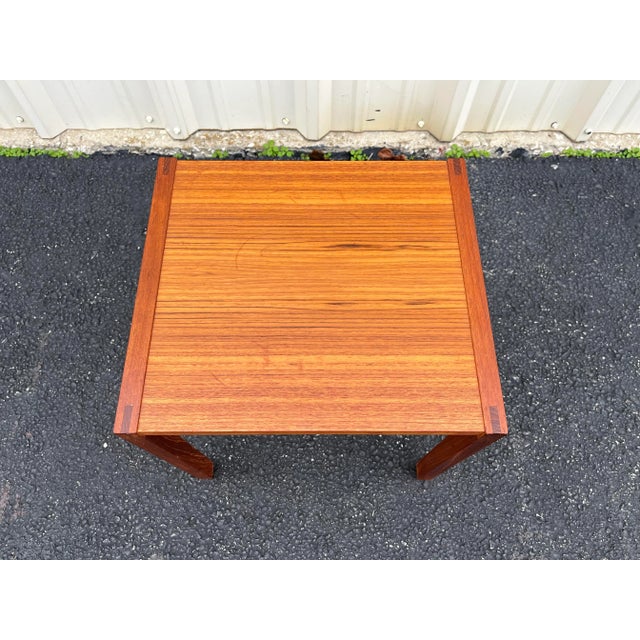Mid-Century Modern Bent Silberg Mobler Teak Nesting Tables- Set of 2- Denmark 1960's For Sale - Image 3 of 12