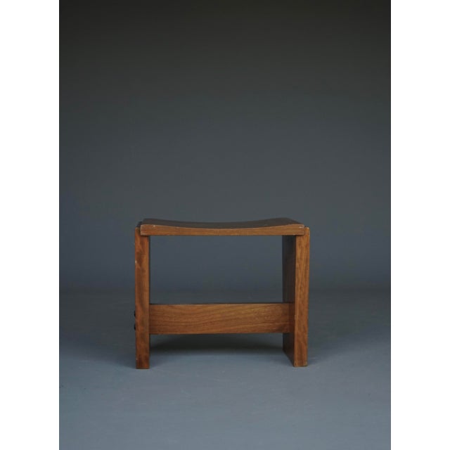 Mid-Century Church Stool in Walnut, 1950s For Sale - Image 14 of 14