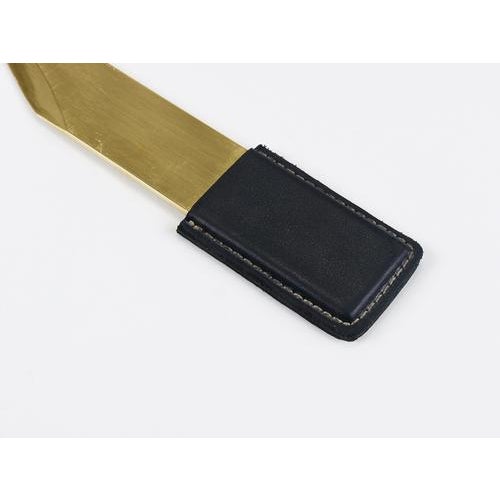 Large No. 4215 Letter Opener Knife in Brass and Leather by Carl Auböck, Vienna, Austria, 1950s For Sale - Image 11 of 12