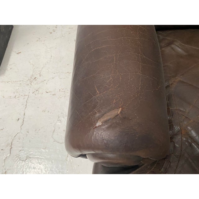 Vintage Brown Leather Chairs, 1970s, Set of 2 For Sale - Image 6 of 17