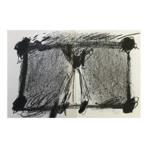 1968 Tapies Original Lithograph DM08175d Derriere Le Miroir