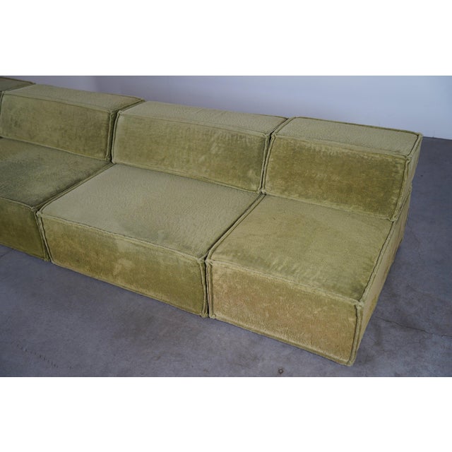 Trio Modular Sofa in Green Upholstery from Cor, Germany, 1970s, Set of 6 For Sale - Image 6 of 16