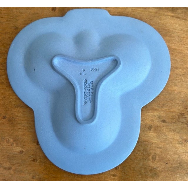 Ceramic Set of Four Blue Vintage Wedgwood England Ashtrays For Sale - Image 7 of 13