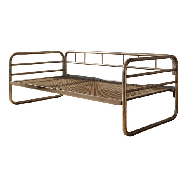 Vintage Chrome Tubular Steel Daybed Frame, Czechoslovakia, 1970 For Sale