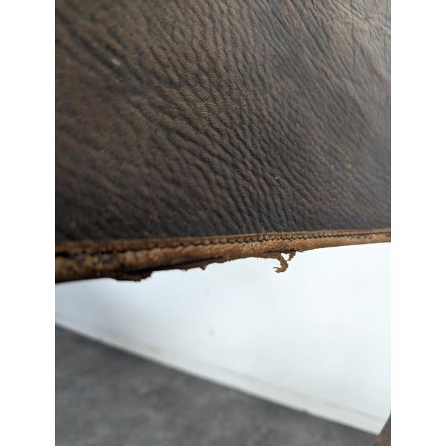 Gothic Chairs in Oak and Studded Leather, Set of 8 For Sale - Image 10 of 14