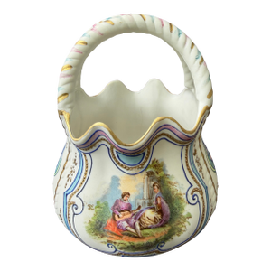 Antique Royal Rudolstadt Bisque Basket