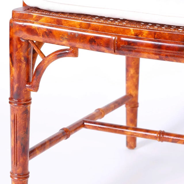 Brown Chinese Chippendale Armchairs - Set of 4 For Sale - Image 8 of 11